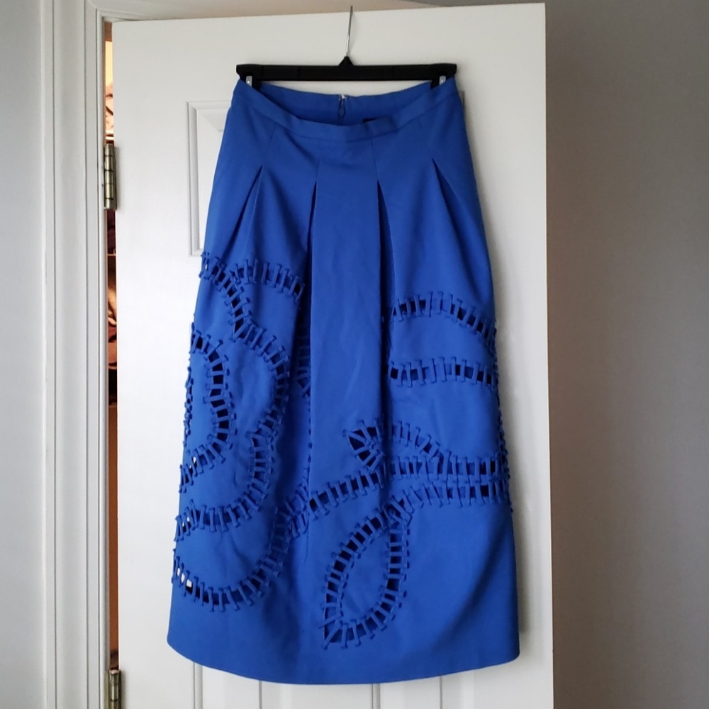 NWTO Anthro Sachin & Bani Bloomstitch Midi Skirt
